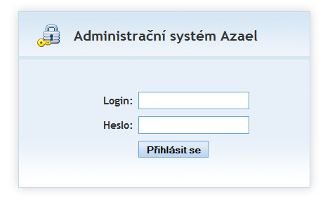 Přihlášení do administrace