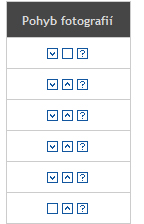 Ukázka řazení fotografií